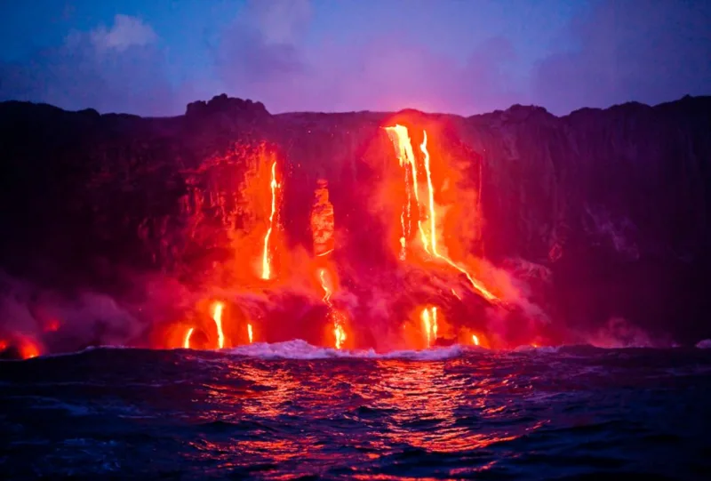 flowng lava