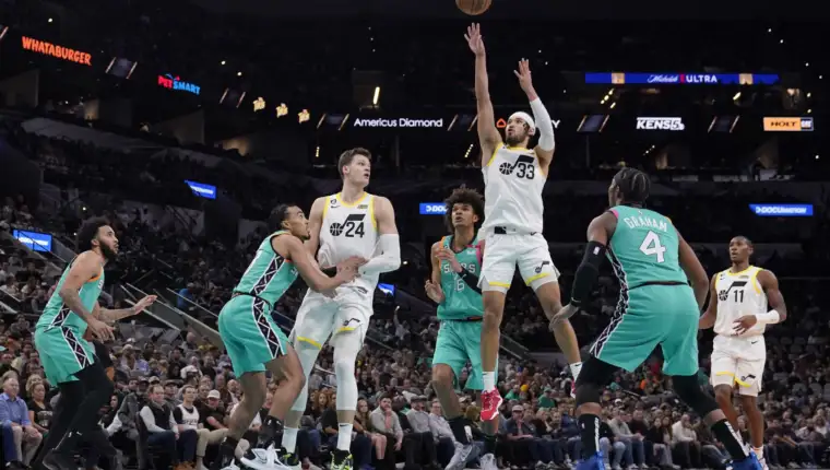 APTOPIX Jazz Spurs Basketball