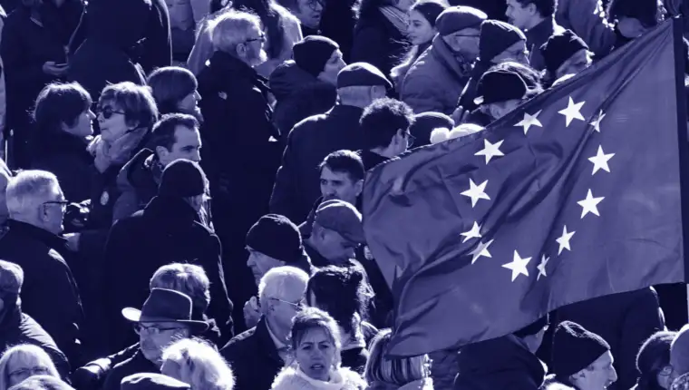 Demonstration,In,Favour,Of,The,European,Union,Against,Nationalist,Movements.