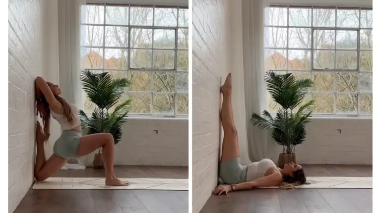 pilates uz zid