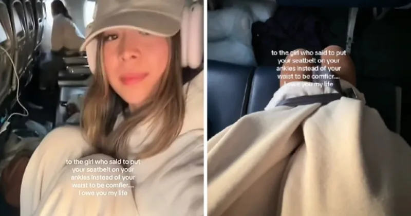 TIKTOK TREN VEZANJE POJASA U AVIONU