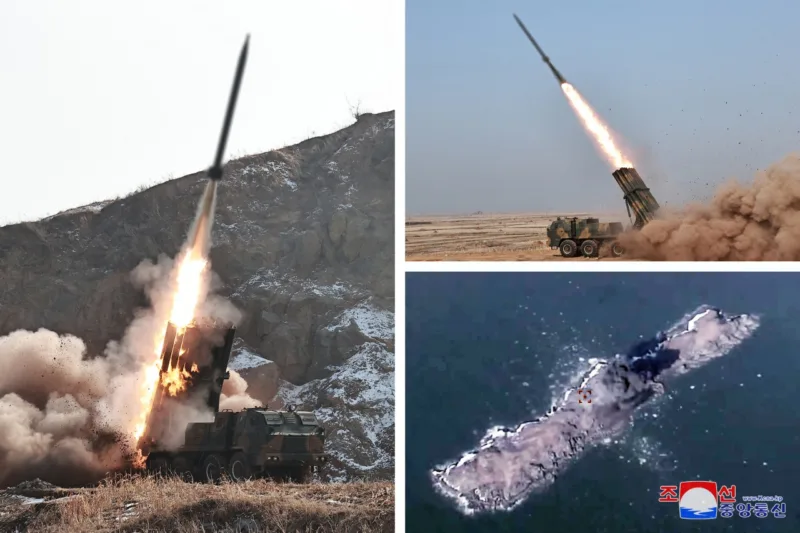 sjeverna koreja višecijevni bacač raketa