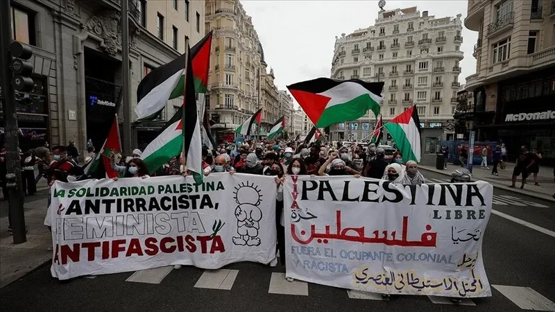 palestina podrška u španija