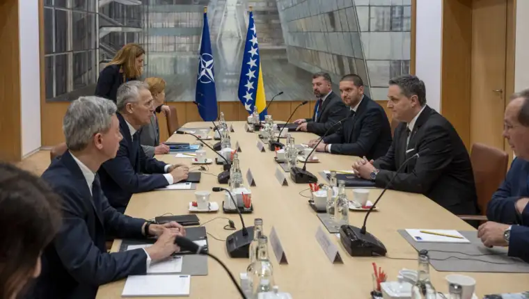 NATO Secretary General meets with the Chairman of the Presidency of Bosnia and Herzegovina