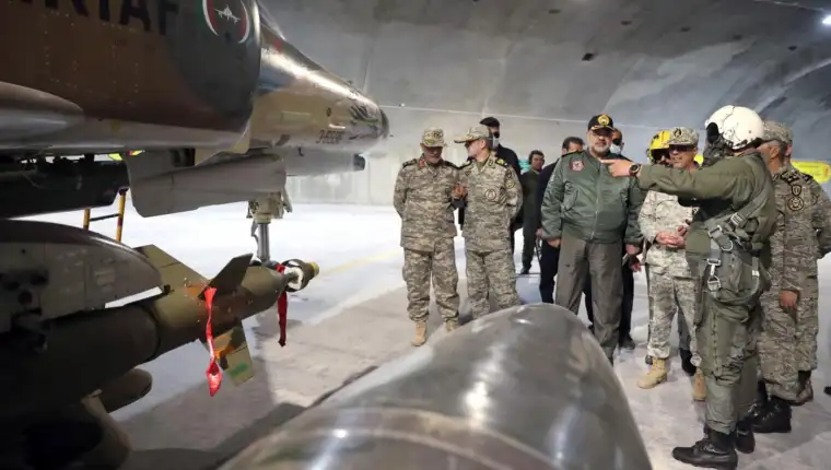 Iranian Army reveals underground airforce base