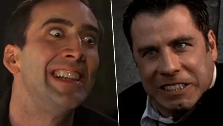 nicolas cage i john travolta face off