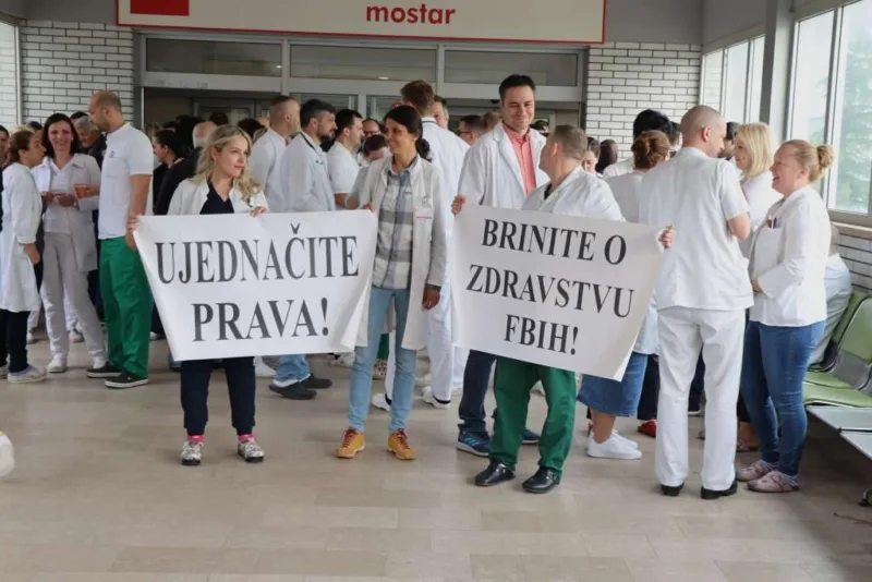 štrajk medicinara mostar