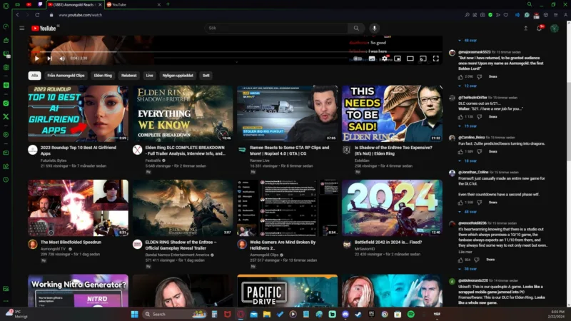 novi youtube izgled