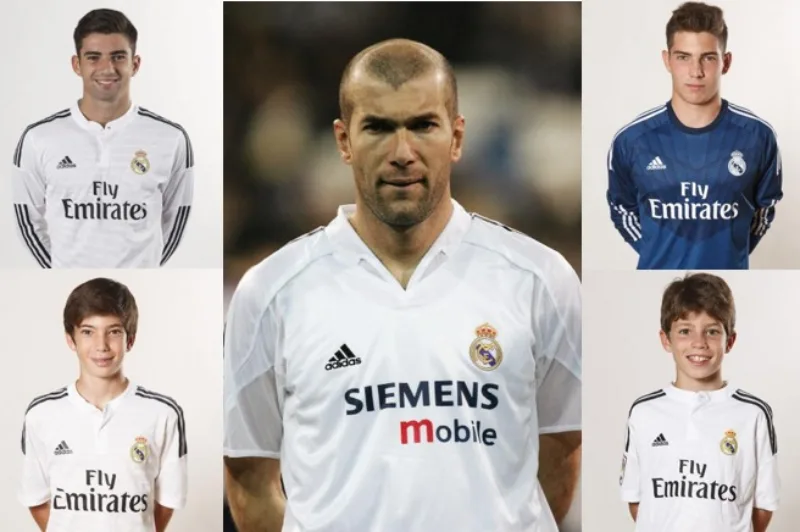 zinedine zidane i sinovi real madrid