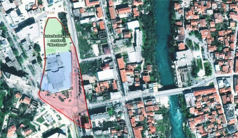 centar Mevlana, mapa