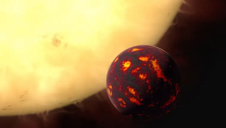 Artist’s impression of 55 Cancri e