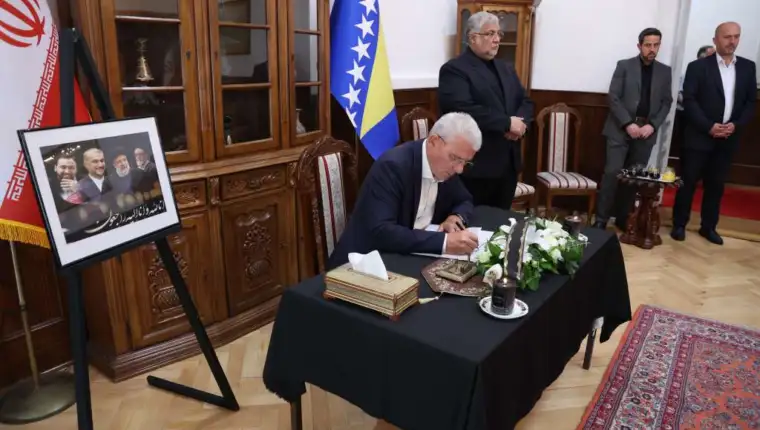 knjiga zalosti, sarajevo, ebrahim raisi