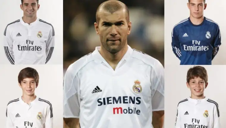 zinedine zidane i sinovi real madrid