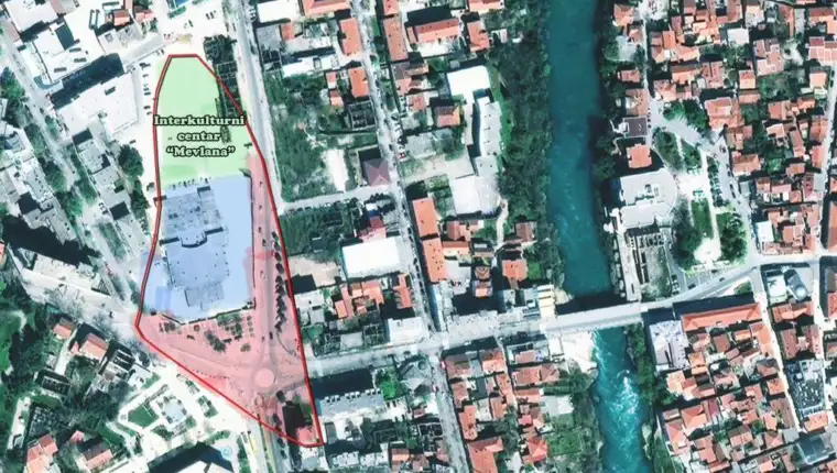 centar Mevlana, mapa