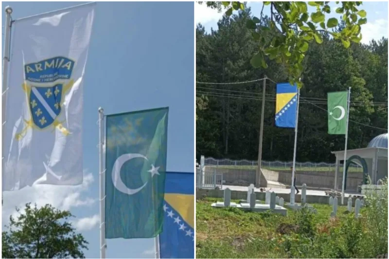 zastava armije uklonjena