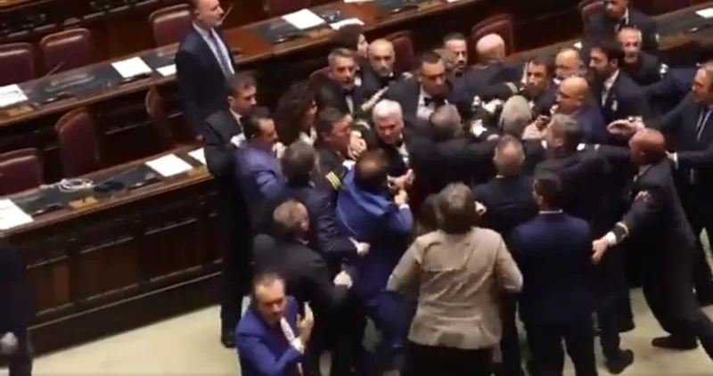italijanski parlament tučnjava
