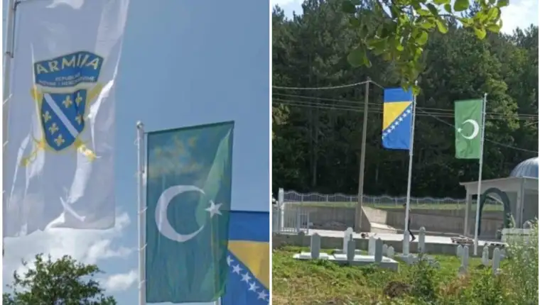 zastava armije uklonjena