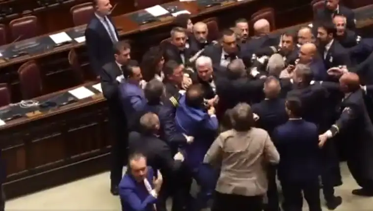 italijanski parlament tučnjava