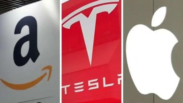 apple amazon tesla