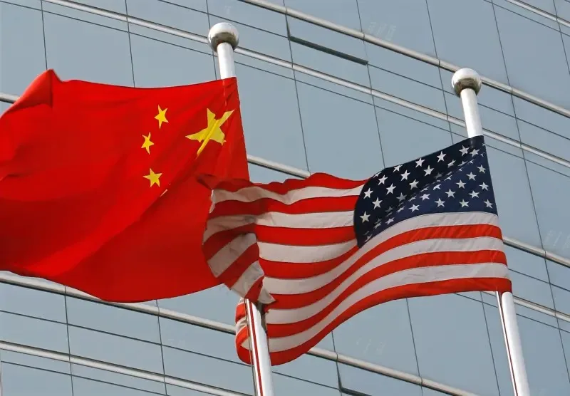 kina amerika zastave