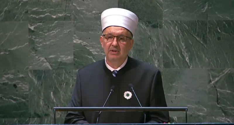 Muftija Nedžad Grabus - UN TV Screenshoot