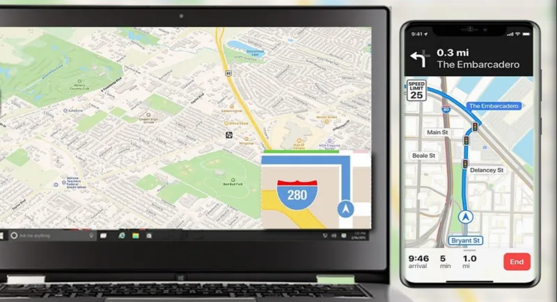 apple maps na windows računarima