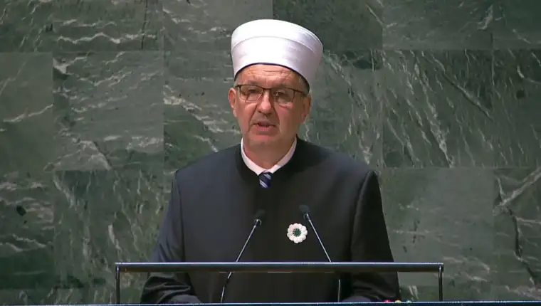 Muftija Nedžad Grabus - UN TV Screenshoot