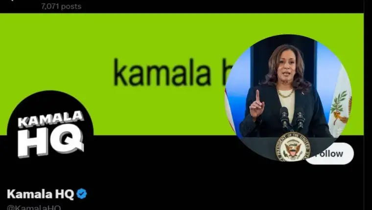 kamala harris twitter nalog