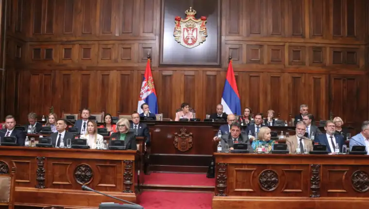Vanredna sjednica Skupštine Srbije u Beogradu