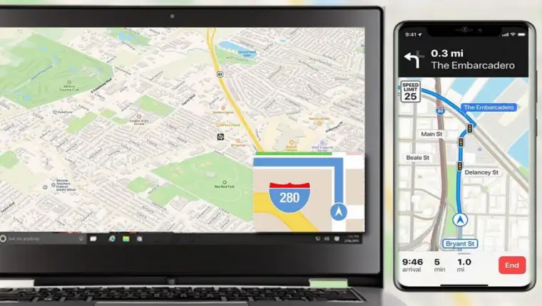 apple maps na windows računarima