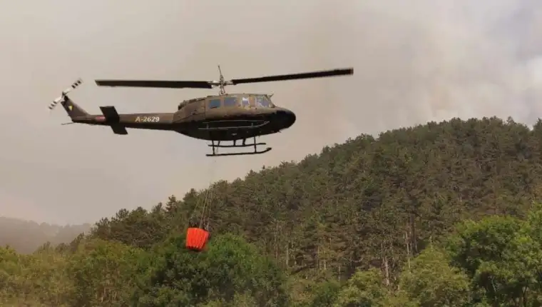 požar, helikopter