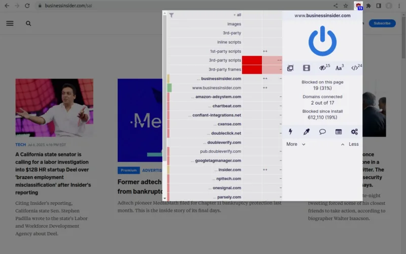 uBlock Origin chrome