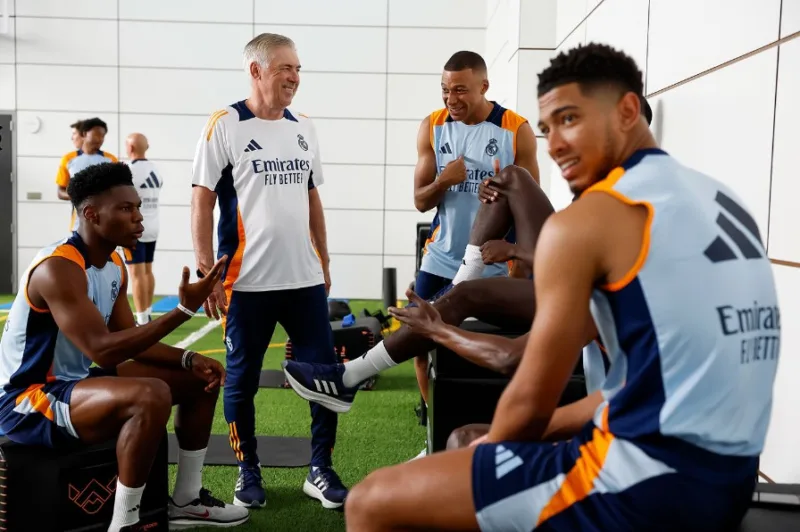 ancelotti mbappe bellingham