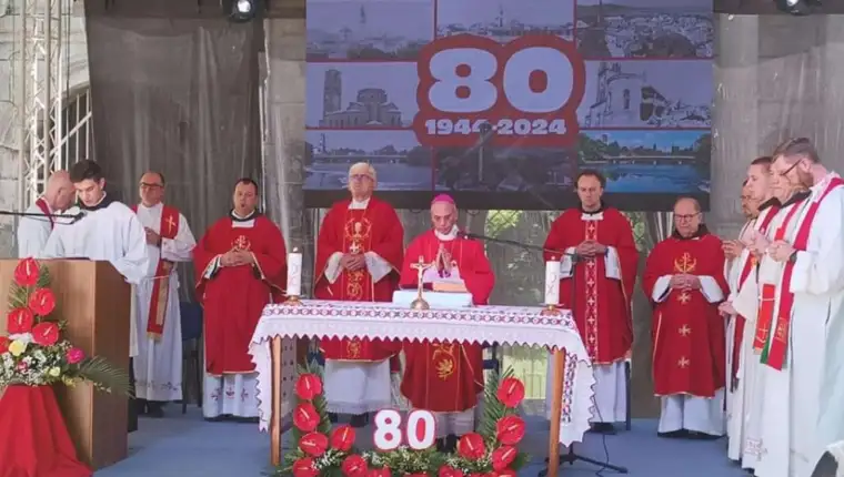 Obilježena 80. godišnjica od rušenja crkve sv. Ante Padovanskog u Bihaću