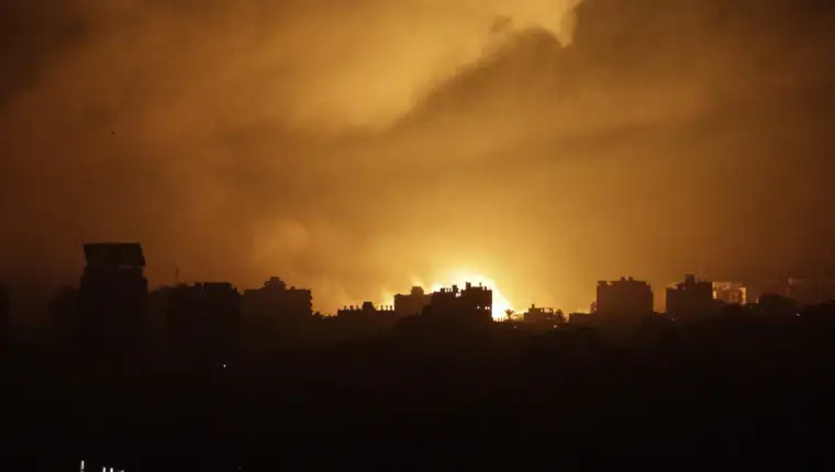 Israeli air strike in the Gaza strip