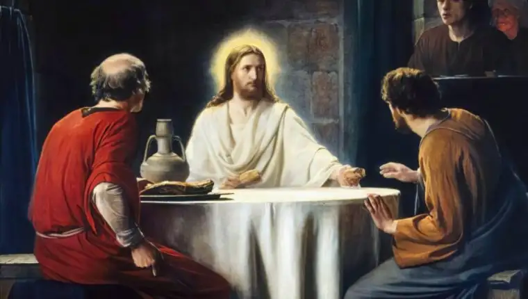 Carl Bloch, Supper at Emmaus, painting before 1890