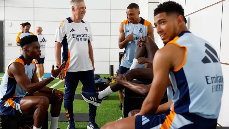 ancelotti mbappe bellingham