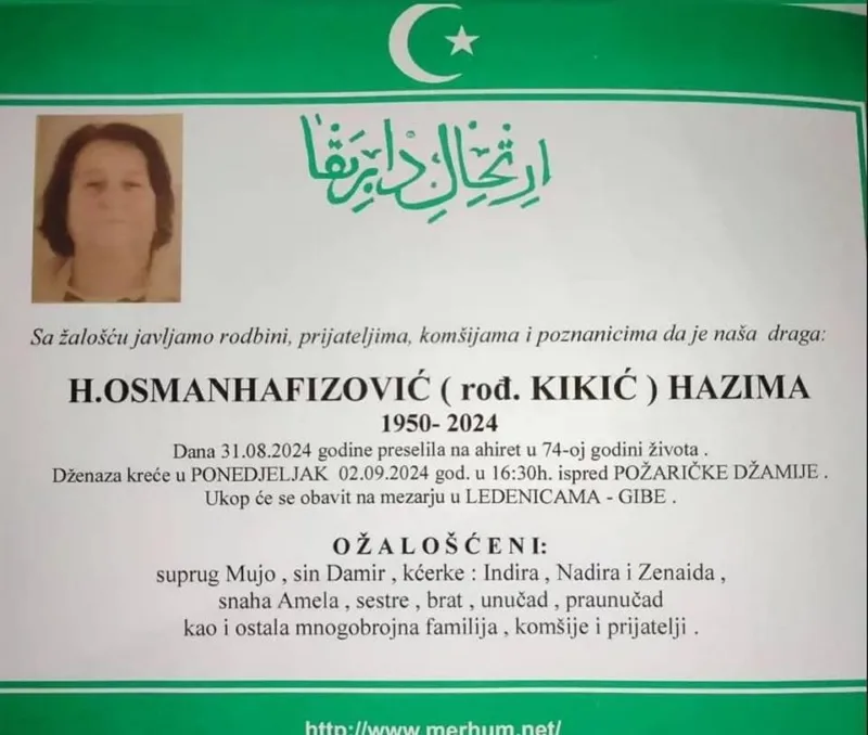 smrtovnica Hazima