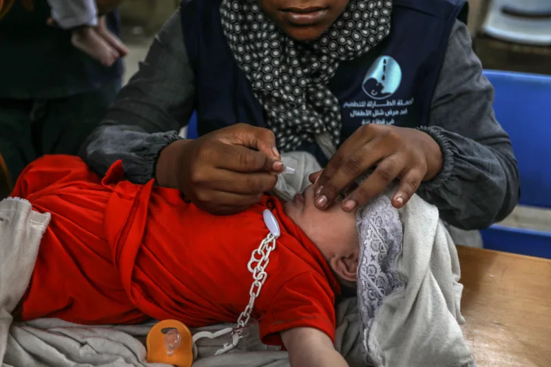 UNRWA vakciniše djecu protiv dječje paralize u centralnoj Gazi