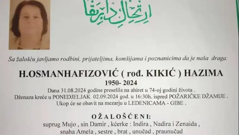 smrtovnica Hazima