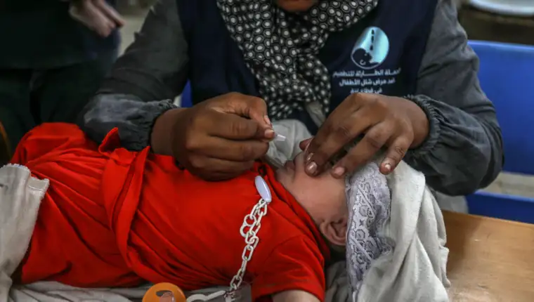 UNRWA vakciniše djecu protiv dječje paralize u centralnoj Gazi