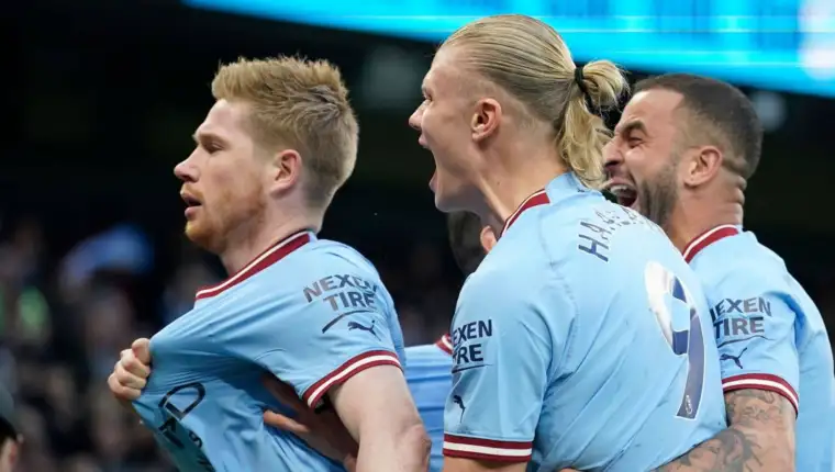 Kevin-De-Bruyne-Erling-Haaland-and-Kyle-Walker