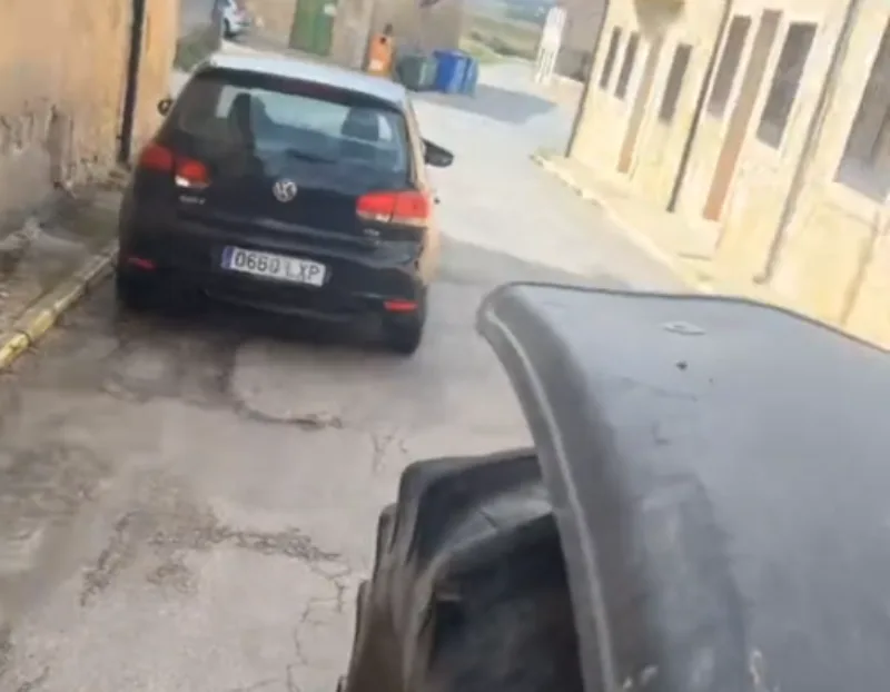 golf i traktor