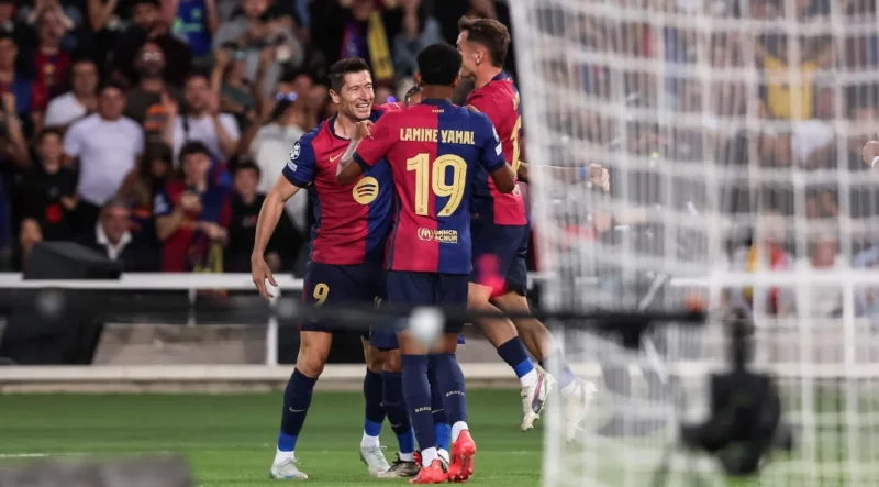 barcelona lewandowski yamal