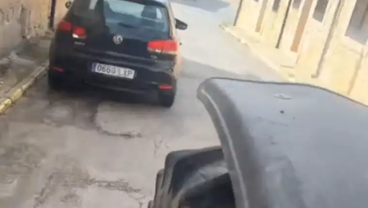 golf i traktor