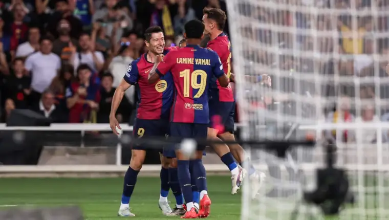 barcelona lewandowski yamal