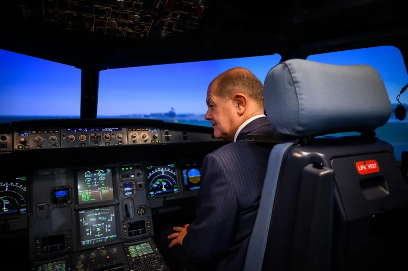 olaf scholz avion