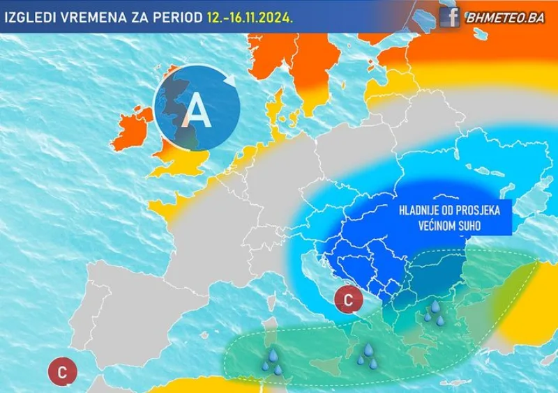 vrijeme mapa