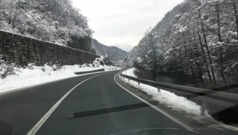 poledica na cesti