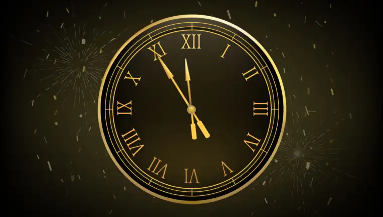 Illustration of new year decoration